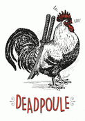 Poule samoura&iuml; : l'humour &agrave; la ferme